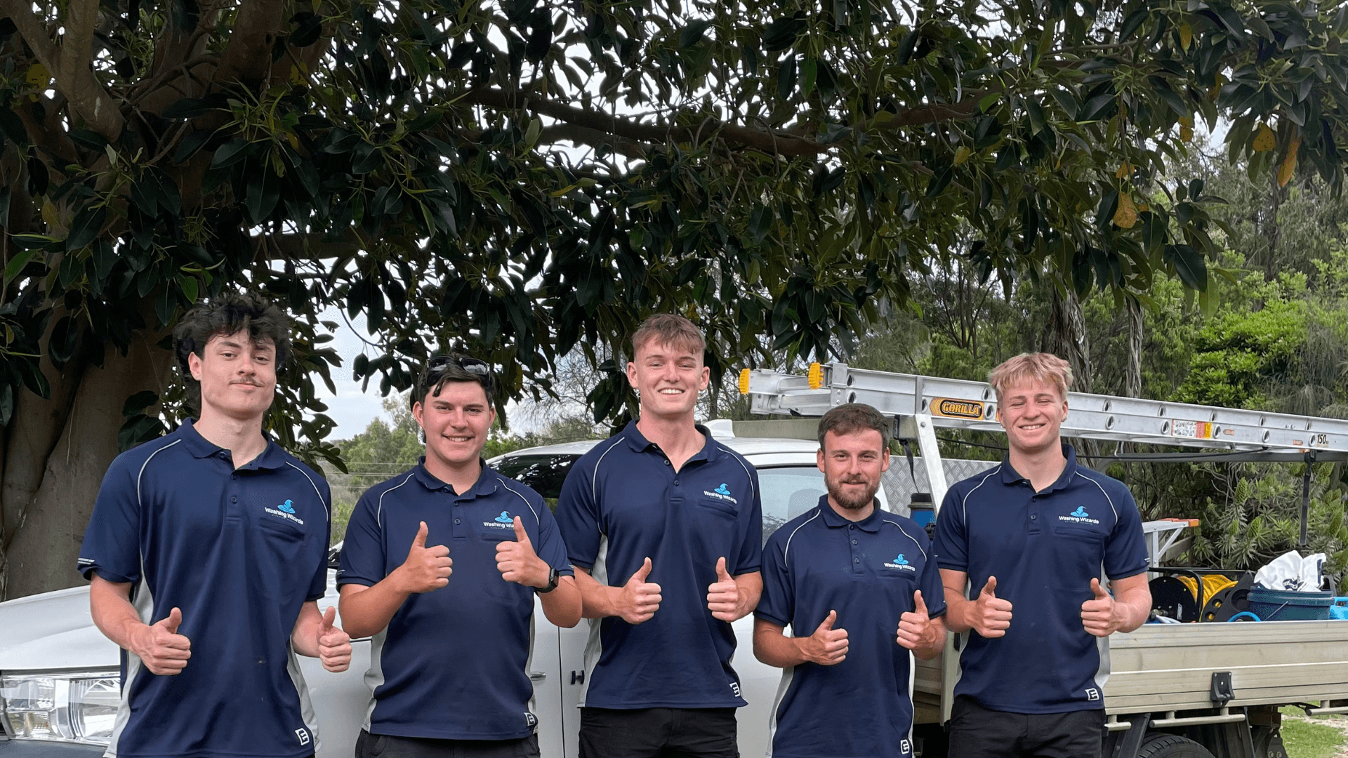 Professional window cleaning and pressure washing team on Mornington Peninsula - Washing Wizards crew ready to serve Mount Eliza, Frankston, and surrounding areas